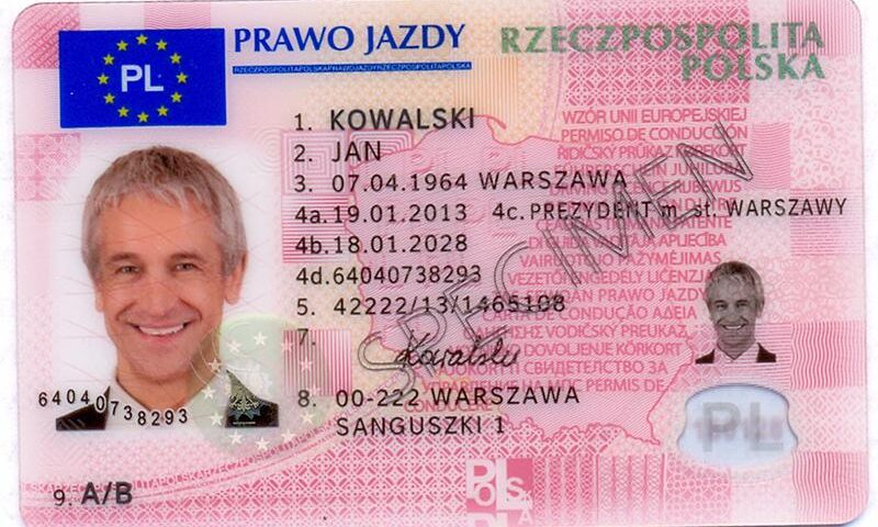 Buy a driver’s license online in Poland